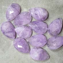 13X20MM FACETED PEAR CABOCHON CAPE AMETHYST(6PCS /BAG)